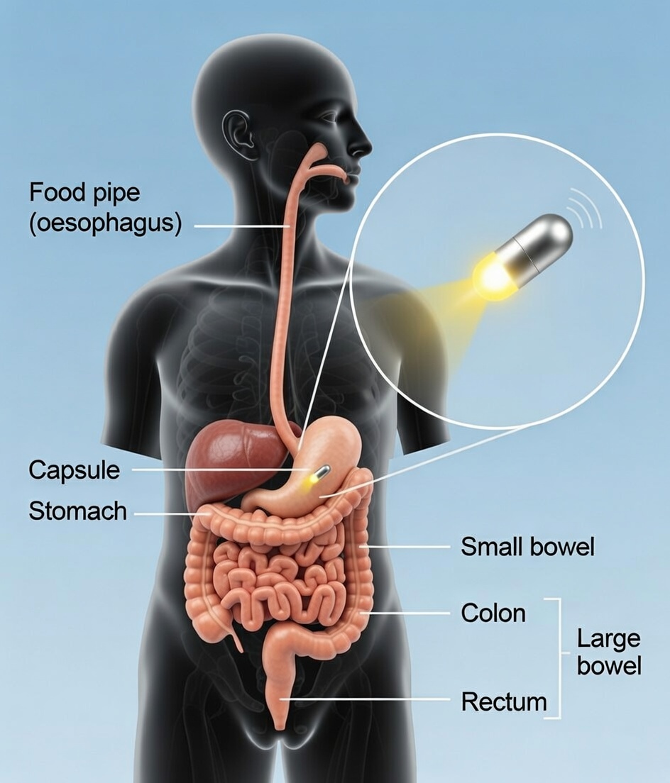 Modern colonoscopy medical room with advanced equipment