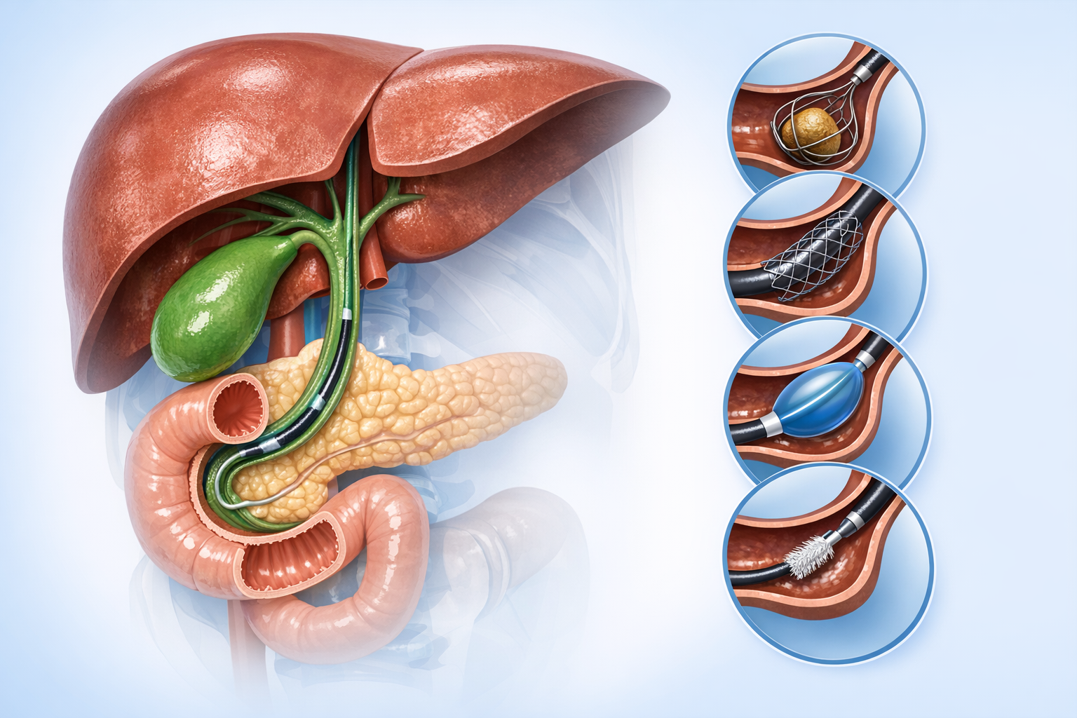 Modern colonoscopy medical room with advanced equipment