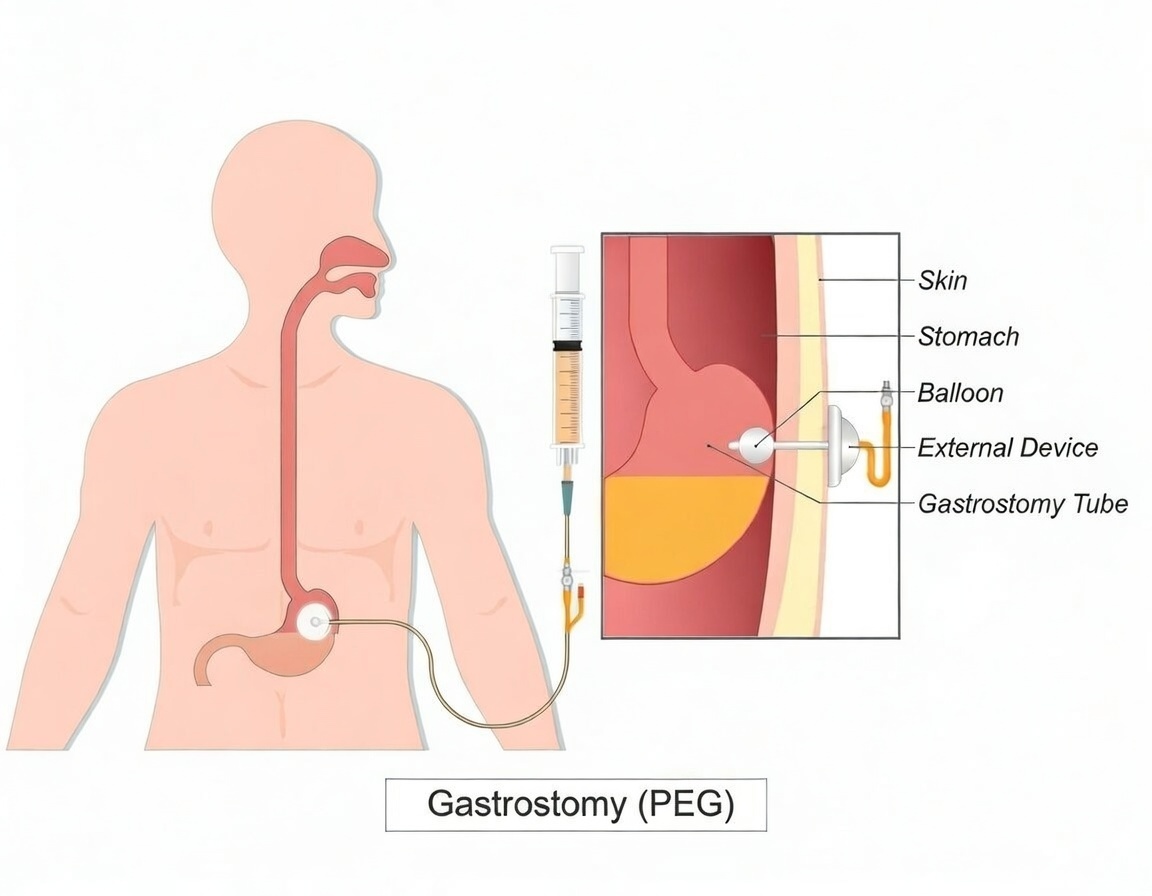 Medical professional viewing high-definition endoscopic imagery on monitor